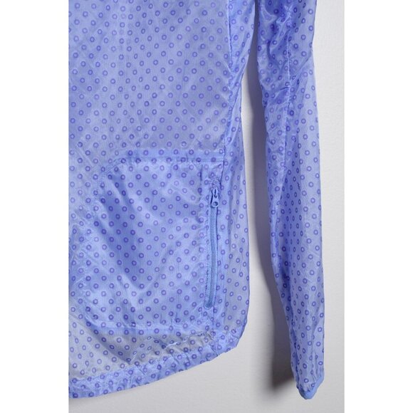 NWT Nike Running Cyclone Vapor Womens Small Jacket Purple Polka Dots Transparent - Picture 8 of 8
